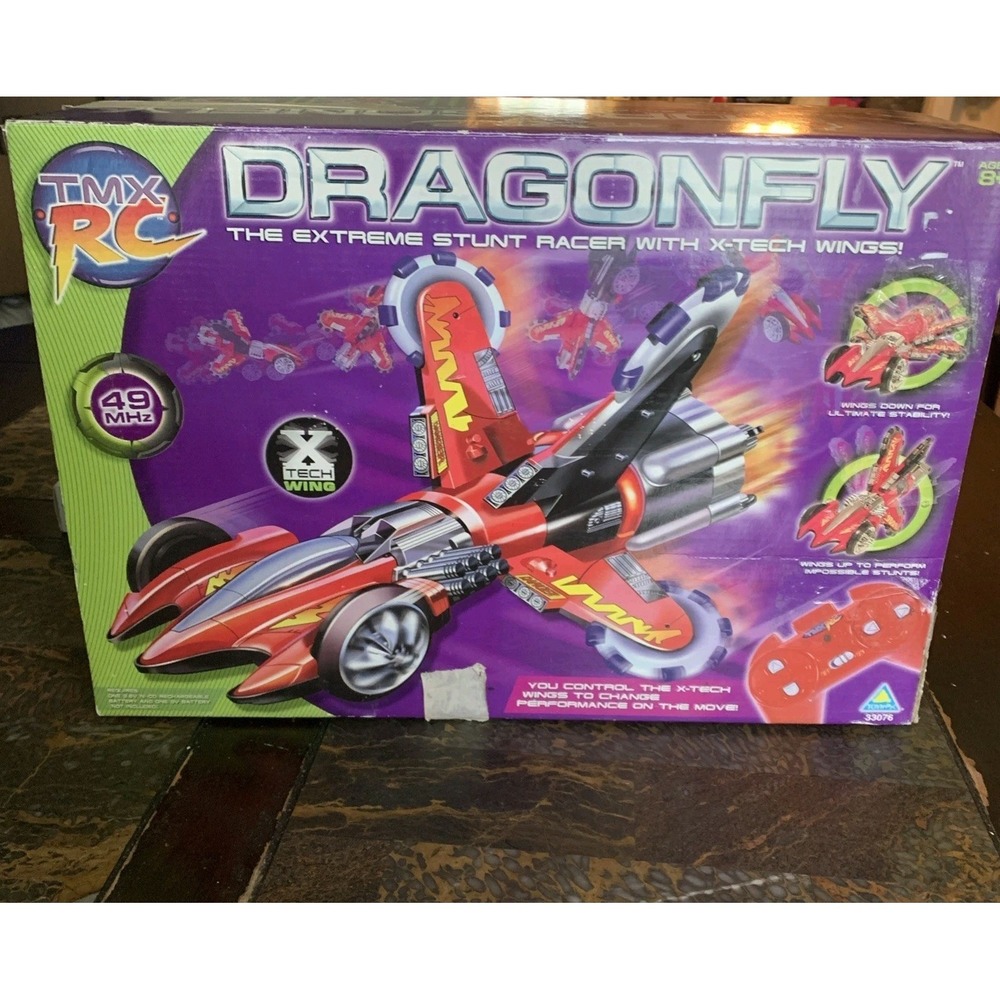 Toymax TMX RC Dragonfly XTech Wing Stunt Racer RC Car TESTED & WORKS GREAT
